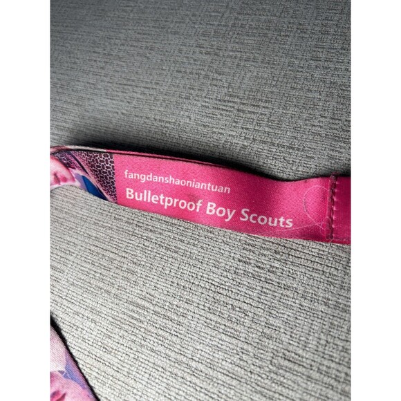 BTS Bulletproof Boy Scouts Lanyard Keychain Kpop Fangdanshaoniantuan Accessory - Picture 2 of 4